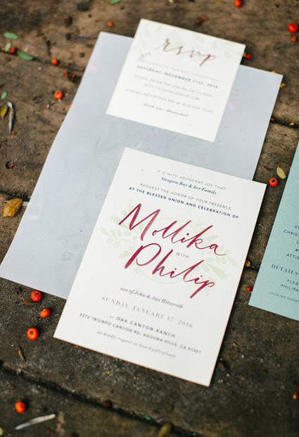 Winter wedding invitations