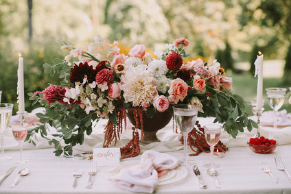 Autumn berry and blush wedding inspiration Inspiration