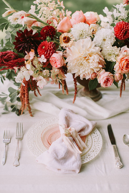 Autumn berry and blush wedding inspiration