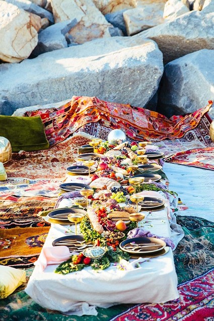 beachside fall picnic Inspiration