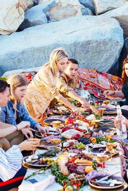 beachside fall picnic Inspiration