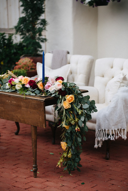 California chic garden wedding