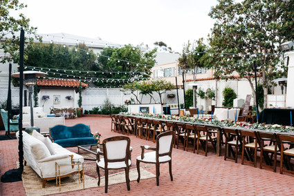 California chic garden wedding