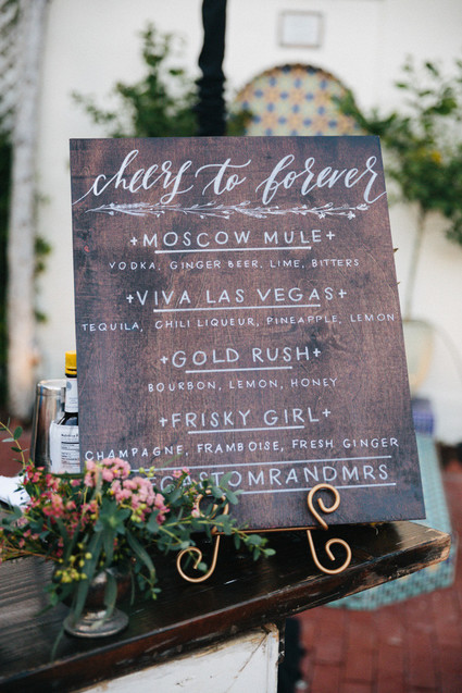 Cocktail signage