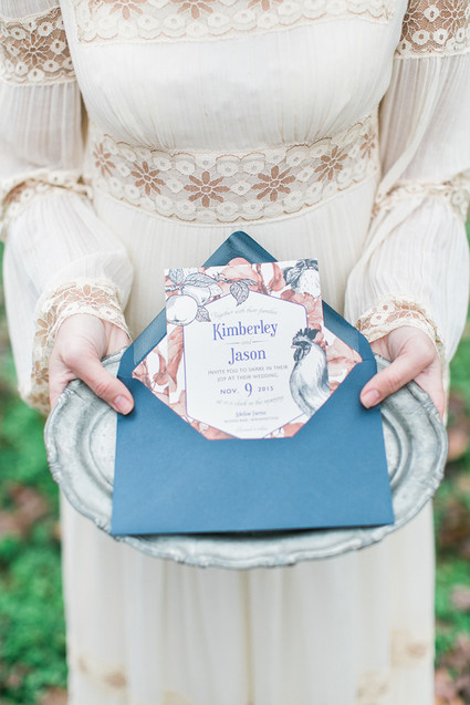 Fall wedding invitation