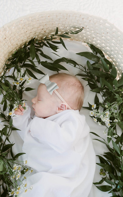 moses basket newborn photos