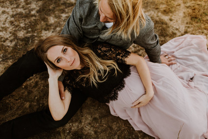 Rustic fall maternity photos