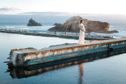 Sutro Baths maternity photos