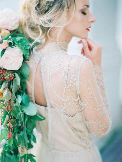 Scarlet and blush bridal inspiration Inspiration