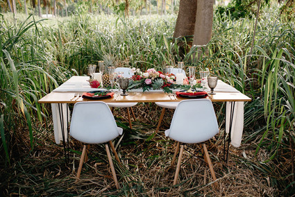 Tropical bohemian wedding inspiration