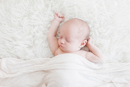 All white newborn photos