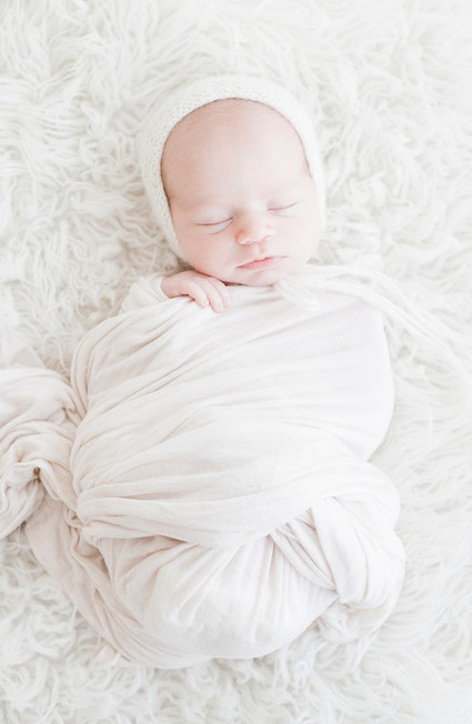 All white newborn photos