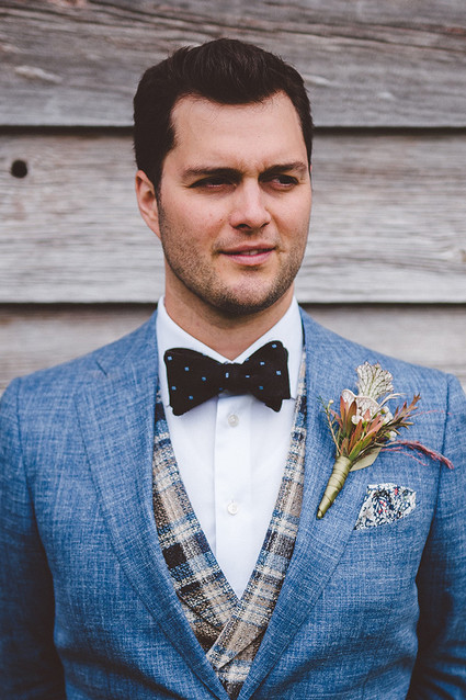 Rustic groom