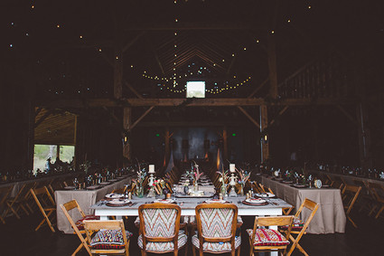Boho barn wedding