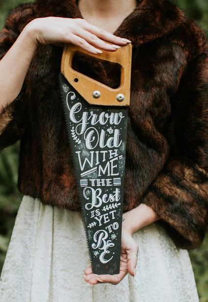 Lumberjack themed wedding