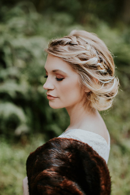 Loose braid hairstyle