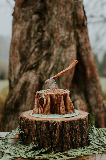 Lumberjack themed wedding