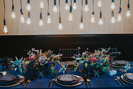Moody blue wedding inspiration