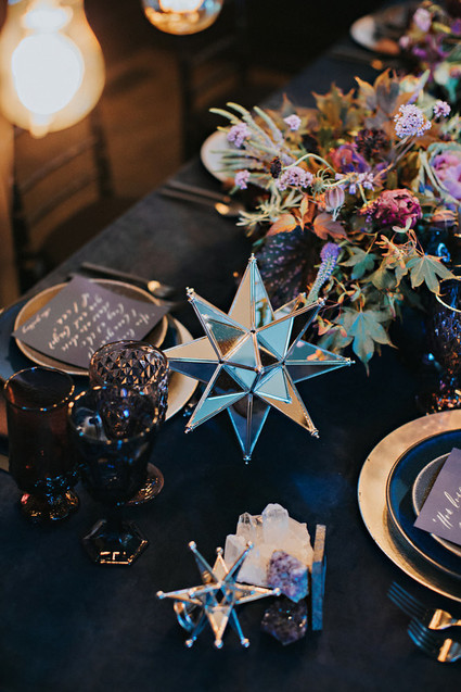 Moody blue wedding inspiration