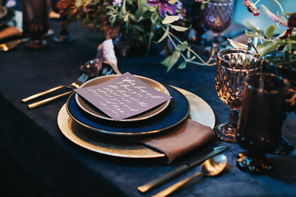 Moody blue wedding inspiration