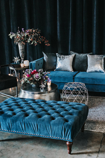 Moody blue wedding inspiration