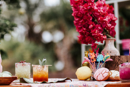 Colorful day of the dead party