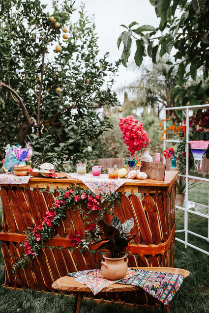 Colorful day of the dead party