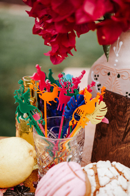 Colorful day of the dead party