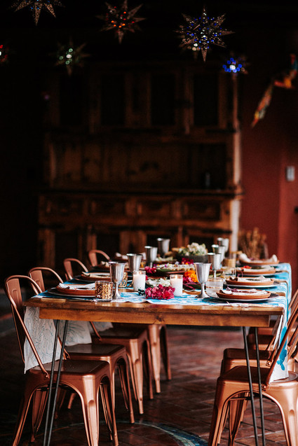 Colorful day of the dead party