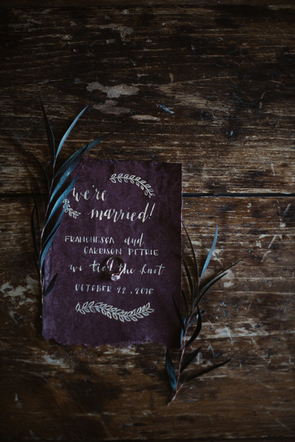 Plum winter wedding inspiration