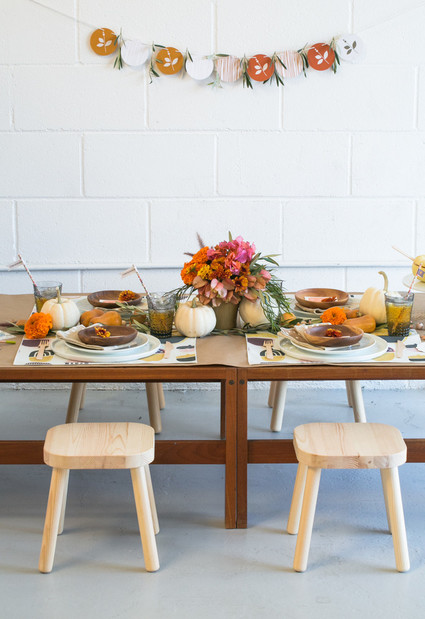 Thanksgiving kids table inspiration