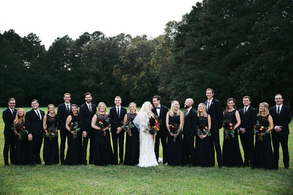 Black wedding attire