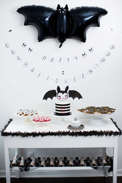 Black and white halloween party