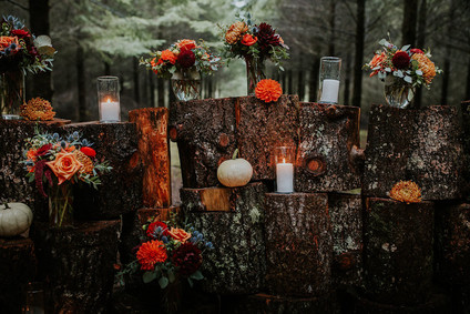 Pumpkin wedding decor