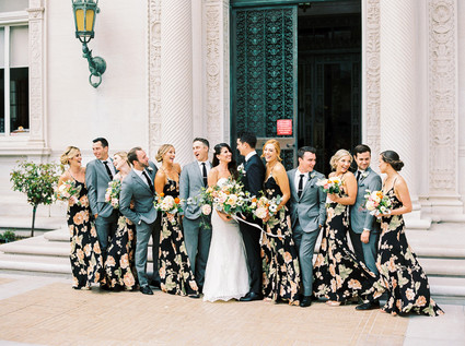 Floral bridesmaid dresses