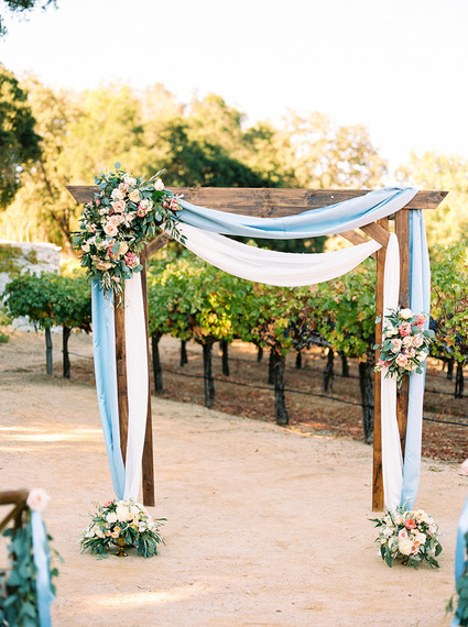 Romantic ceremony arbor