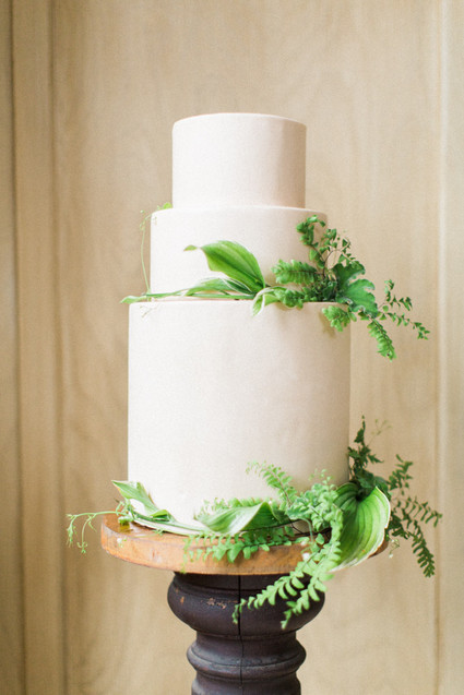 White wedding cake