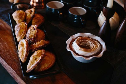 Thanksgiving pie table
