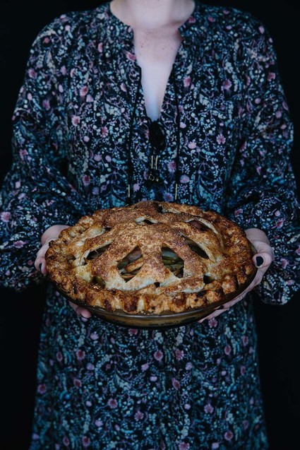 Thanksgiving pie table