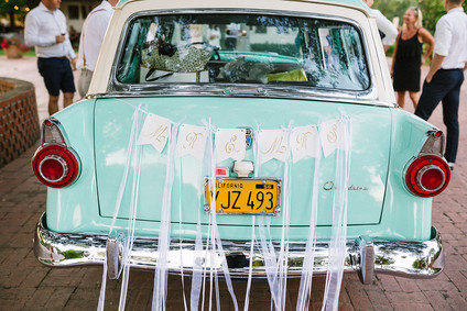 Vintage getaway car