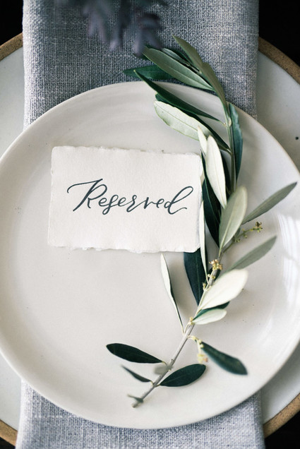 Simple place setting ideas