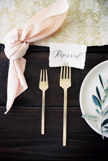Simple place setting ideas