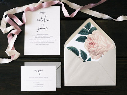 Garden wedding invitation