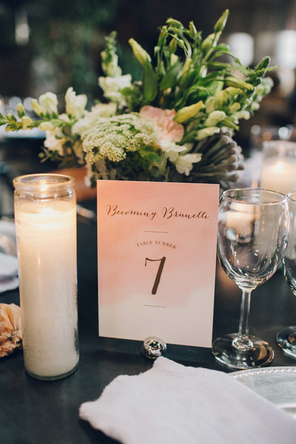 Table numbers Inspiration