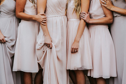 Nude bridesmaid dresses