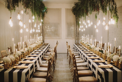 Magical wedding lighting