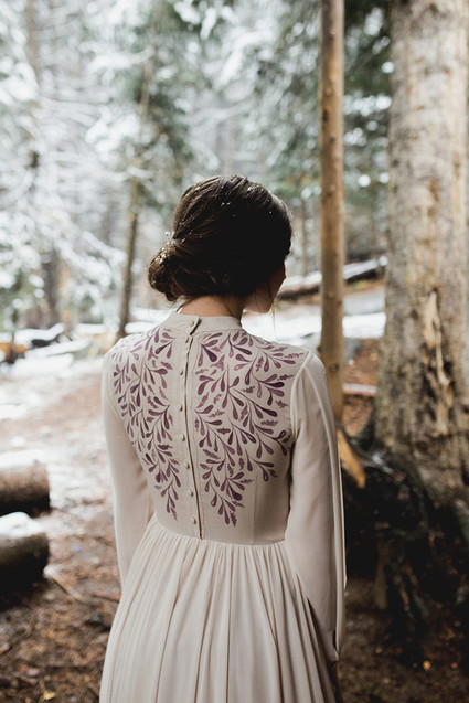 Rustic Thanksgiving wedding in the forest