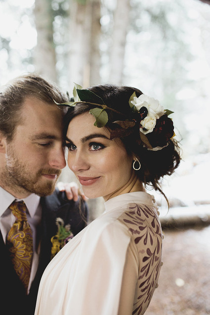 Rustic Thanksgiving wedding in the forest