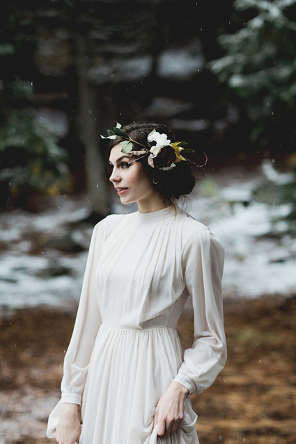 Rustic Thanksgiving wedding in the forest