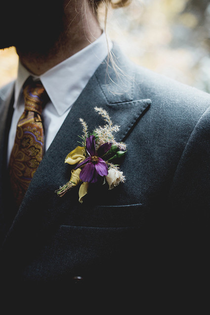 Rustic Thanksgiving wedding in the forest